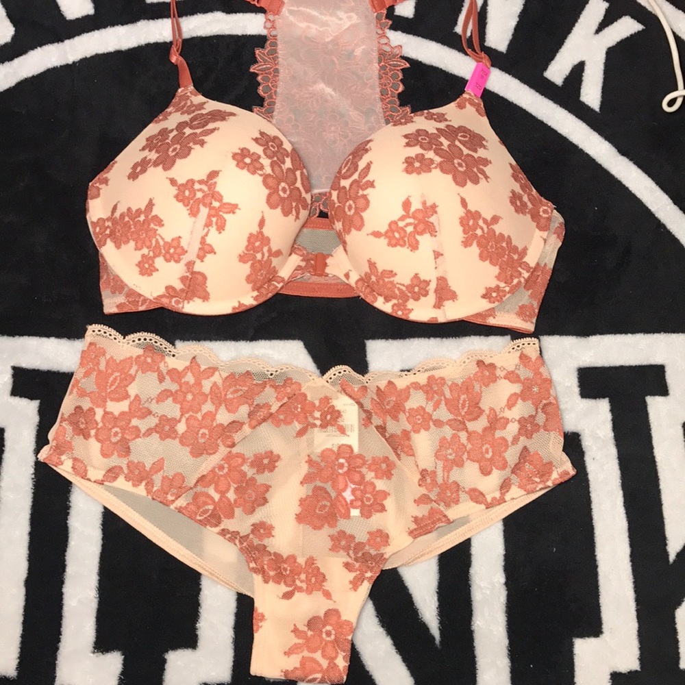 SALEVS PINK BRA AND PANTY SET NWT - Picture 2 of 3